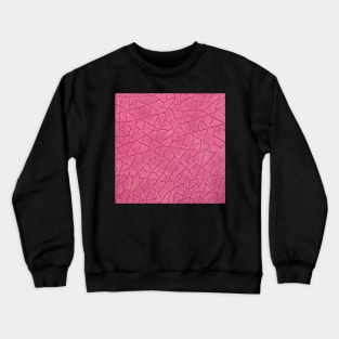 Pink leather texture closeup Crewneck Sweatshirt